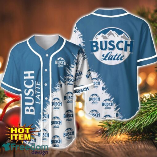 Busch Latte Logo Printed Baseball Jersey Shirt For Men And Women Product Photo 1