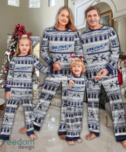 Busch Light Beer Logo Pattern Family Pajamas Set Ugly Christmas