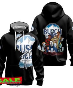 Busch Light Horror Halloween Characters Hoodie Zip Hoodie Festive For Men Women Gift Christmas