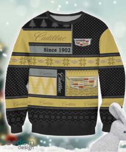 Cadillac Logo Ugly Christmas Sweater For Fans Men And Women Christmas Gift Ideas Product Photo 2