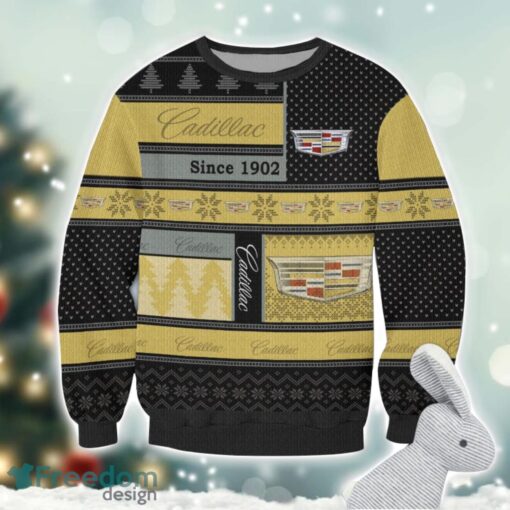 Cadillac Logo Ugly Christmas Sweater For Fans Men And Women Christmas Gift Ideas Product Photo 2