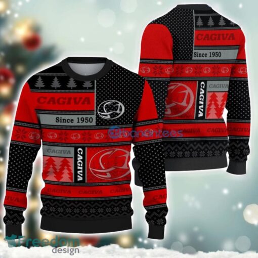 Cagiva Logo Ugly Christmas Sweater For Fans Men And Women Christmas Gift Ideas Product Photo 1