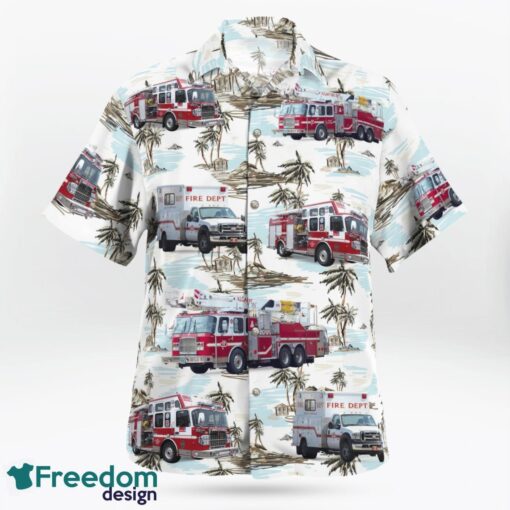 Calgary, Alberta, Canada, Calgary Fire Department Hawaiian Shirt Product Photo 2