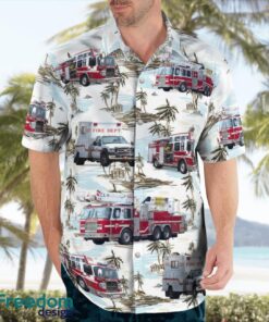 Calgary, Alberta, Canada, Calgary Fire Department Hawaiian Shirt Product Photo 3