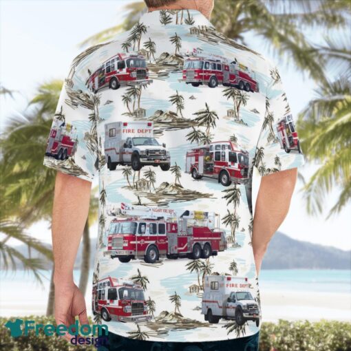 Calgary, Alberta, Canada, Calgary Fire Department Hawaiian Shirt Product Photo 4