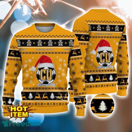 Cambridge United F.C 3D Ugly Christmas Sweater For Men And Women Sport Fans Product Photo 1