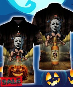 Captain Morgan Halloween Michael Myers Polo Shirt For Men Women Gift Christmas Holidays