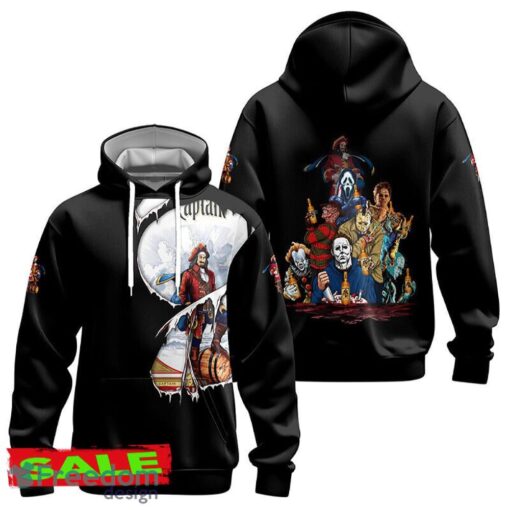 Captain Morgan Horror Halloween Characters Hoodie Zip Hoodie Style For Men Women Gift Christmas - Captain Morgan Horror Halloween Characters Hoodie Zip Hoodie Style For Men Women Gift Christmas