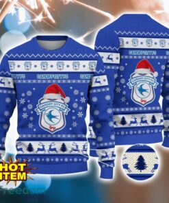 Cardiff City F.C 3D Ugly Christmas  Sweater All Over Printed Sweater Christmas Gift