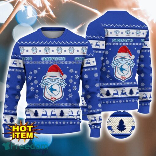 Cardiff City F.C 3D Ugly Christmas Sweater All Over Printed Sweater Christmas Gift Product Photo 1