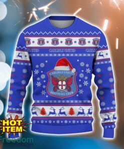 Carlisle United 3D Ugly Christmas Sweater For Men And Women Sport Fans Product Photo 2