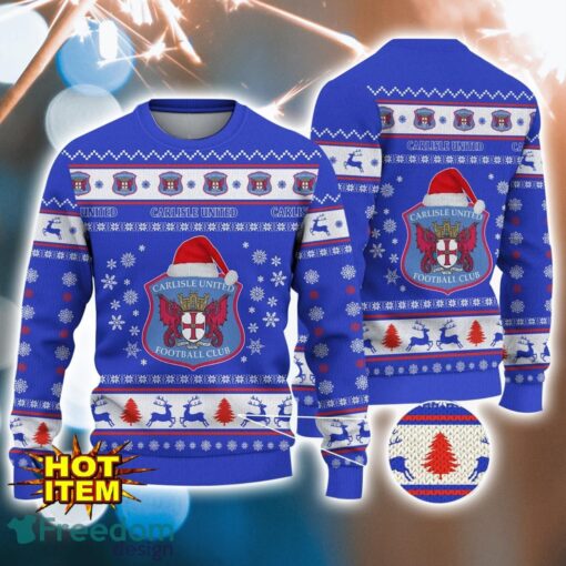 Carlisle United 3D Ugly Christmas Sweater For Men And Women Sport Fans Product Photo 1