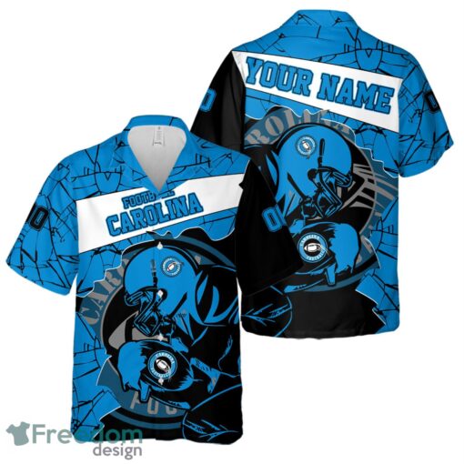 Carolina Football Team Personalized Name Number Hawaiian Shirt And Shorts Team Gift Product Photo 1