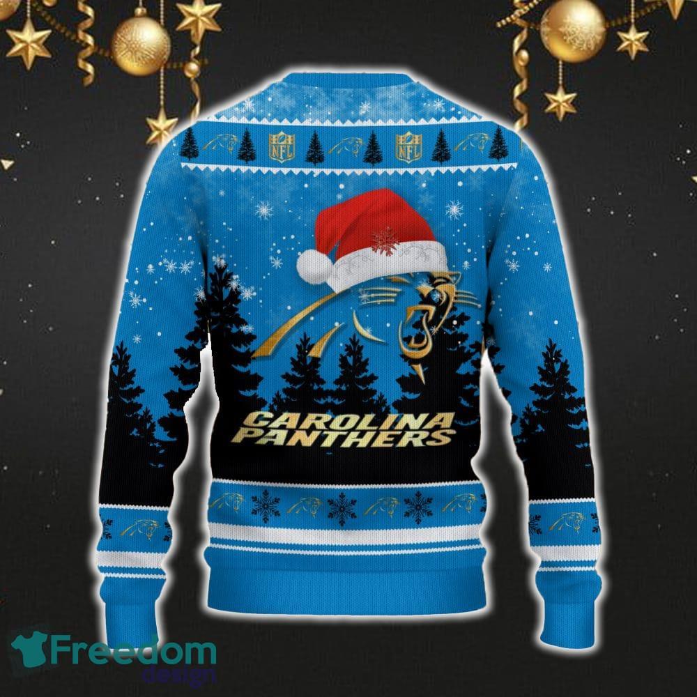 Carolina Panthers Car For Fans 3D Sweater Ugly Christmas Santa Hat Tree Gift For Men Women image Carolina Panthers Car For Fans 3D Sweater Ugly Christmas Santa Hat Tree Gift For Men Women - Carolina Panthers Ugly Christmas Sweater_3