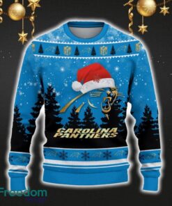 Carolina Panthers Car For Fans 3D Sweater Ugly Christmas Santa Hat Tree Gift For Men Women