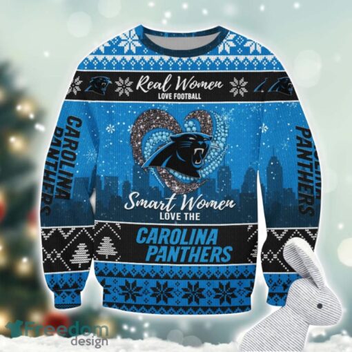 Carolina Panthers Logo Ugly Christmas Sweater For Fans Men And Women Christmas Gift Ideas Product Photo 1