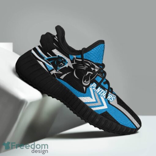 Carolina Panthers Speedsters Yeezy Running Shoes For Fans Gift Men Women - Carolina Panthers Speedsters Yeezy Boost Running Shoes_2