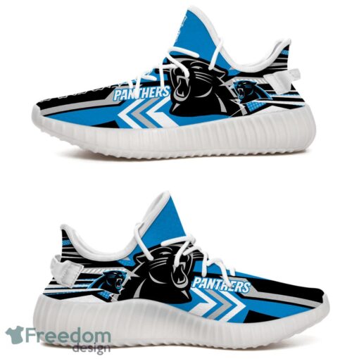 Carolina Panthers Speedsters Yeezy Running Shoes For Fans Gift Men Women - Carolina Panthers Speedsters Yeezy Boost Running Shoes_5