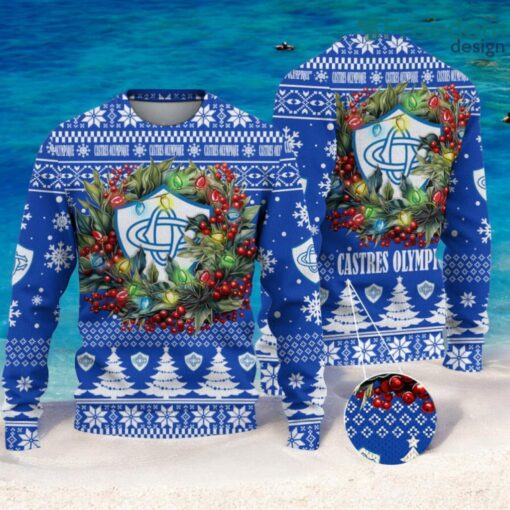 Castres Olympique Christmas Ugly Sweater 3D Gift For Men And Women Product Photo 1