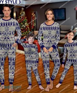 CC 137 Husky CC137 Ugly Christmas Aircraft Pajamas Set Gift Family image CC-137 Husky CC137 Ugly Christmas Aircraft Pajamas Set Gift Family - CC-137 Husky CC137 Aircraft Pajamas Set Family Photo Navy