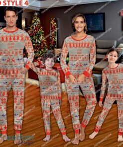 CC 137 Husky CC137 Ugly Christmas Aircraft Pajamas Set Gift Family image CC-137 Husky CC137 Ugly Christmas Aircraft Pajamas Set Gift Family - CC-137 Husky CC137 Aircraft Pajamas Set Family Photo Red