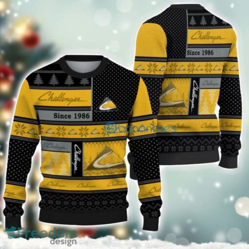 Challenger Logo Ugly Christmas Sweater For Fans Men And Women Christmas Gift Ideas Product Photo 1