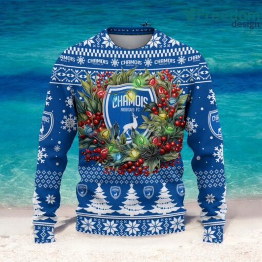 Chamois Niortais FC Christmas Ugly Sweater 3D Gift For Men And Women Product Photo 2