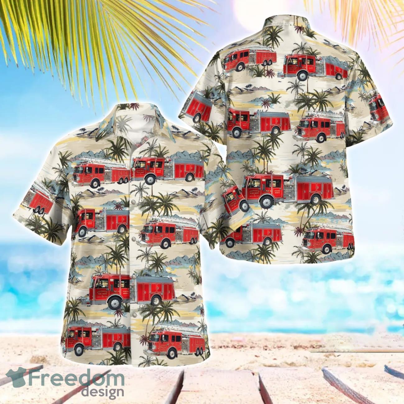 Charlotte, Eaton County, Michigan, Charlotte Fire Department Hawaiian Shirt Beach Shirt For Men And Women image Charlotte, Eaton County, Michigan, Charlotte Fire Department Hawaiian Shirt Beach Shirt For Men And Women Product Photo 1