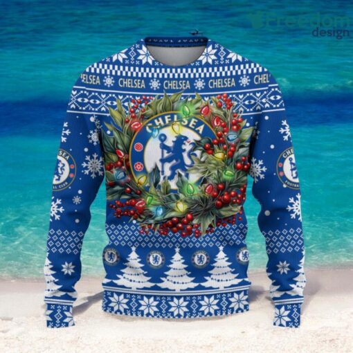 Chelsea F.C. Christmas Ugly Sweater 3D Gift For Men And Women Product Photo 2