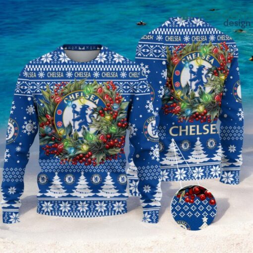 Chelsea F.C. Christmas Ugly Sweater 3D Gift For Men And Women Product Photo 1