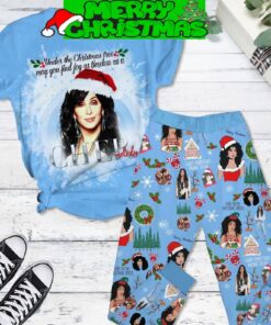 Cher Under The Christmas Tree May You Find Joy As Timeless As A Cher Melody Winter Holiday Fleece Pajama Sets For Christmas