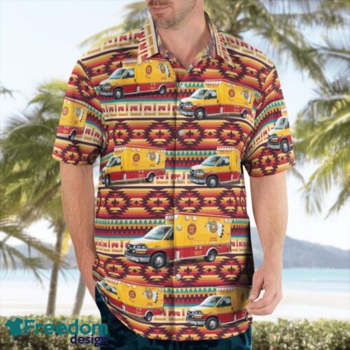 Cherokee Tribal EMS 3D Summer Aloha Hawaiian Shirt Product Photo 4