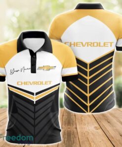 Chevrolet 3D Polo Shirt For Car Lover Golf Fans Gift Polo Shirt Custom Name