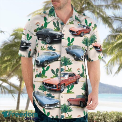 Chevrolet Camaro (first generation) 3D Summer Aloha Hawaiian Shirt Product Photo 3