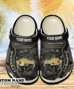 Chevrolet Car 3D Clog Shoes Gray Color For Men Women Gift Fans Summer Custom Name