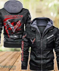 Chevrolet Corvette 2D Leather Jacket For Men Custom Name Special Gift Ideas Product Photo 1