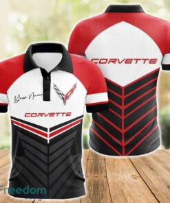 Chevrolet Corvette 3D Polo Shirt For Car Lover Golf Fans Gift Polo Shirt Custom Name