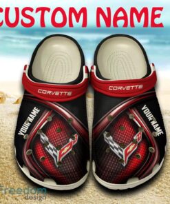 Chevrolet Corvette Clog Shoes Car Full Print For Fans Custom Name Gift Men Women