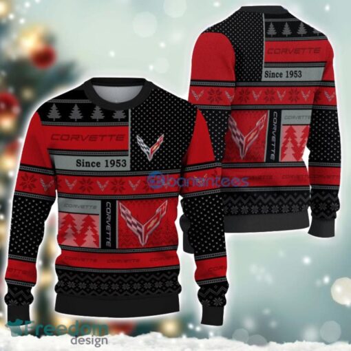 Chevrolet Corvette Logo Ugly Christmas Sweater For Fans Men And Women Christmas Gift Ideas Product Photo 1