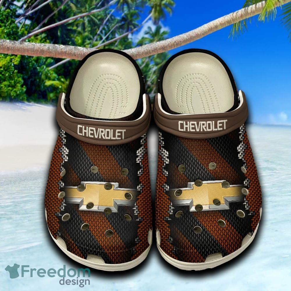 Chevrolet Sleek Clogs Shoes Brown Beach Logo Car For Fans Hot Holidays Gift Clogs Shoes image Chevrolet Sleek Clogs Shoes Brown Beach Logo Car For Fans Hot Holidays Gift Clogs Shoes - Chevrolet Sleek Clogs Shoes Brown Beach Logo Car For Fans Hot Holidays Gift Clogs Shoes