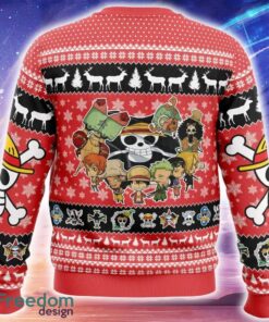 Chibi Straw Hat Pirates One Piece Ugly Christmas 3D Sweater Trending Holidays For Men Women Fans - Chibi Straw Hat Pirates One Piece Ugly Christmas Sweater_2
