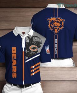 Chicago Bears 3D Polo Shirt For Fans