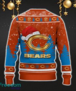 Chicago Bears Car For Fans 3D Sweater Ugly Christmas Santa Hat Tree Gift For Men Women - Chicago Bears Ugly Christmas Sweater_3