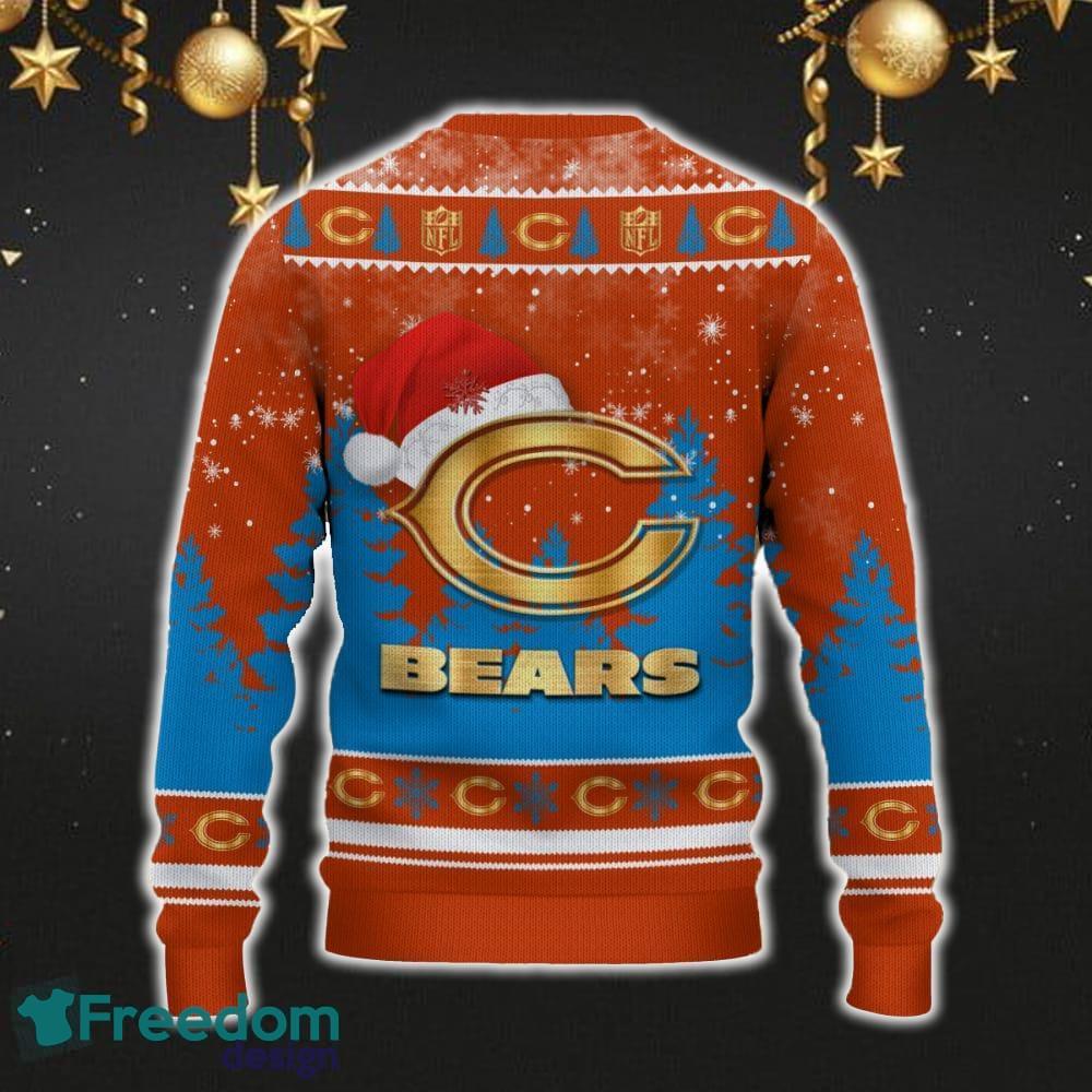 Chicago Bears Car For Fans 3D Sweater Ugly Christmas Santa Hat Tree Gift For Men Women image Chicago Bears Car For Fans 3D Sweater Ugly Christmas Santa Hat Tree Gift For Men Women - Chicago Bears Ugly Christmas Sweater_3