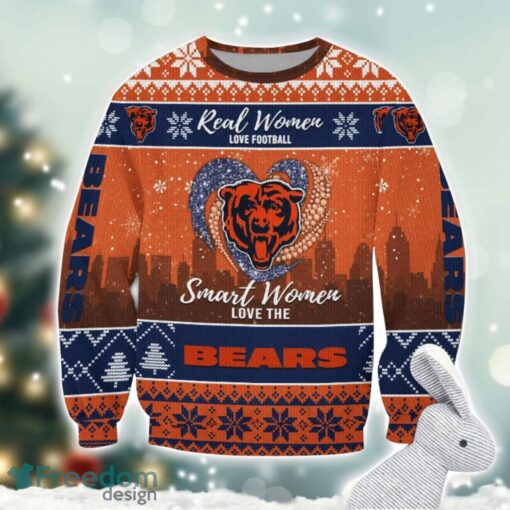 Chicago Bears Logo Ugly Christmas Sweater For Fans Men And Women Christmas Gift Ideas Product Photo 1