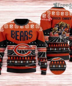 Chicago Bears Ugly Sweater Mascot NFL Christmas Gifts for big fans