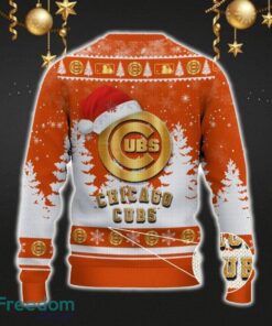 Chicago Cubs Car For Fans 3D Sweater Ugly Christmas Santa Hat Tree Gift For Men Women - Chicago Cubs Ugly Christmas Sweater_3