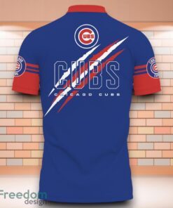Chicago Cubs MLB Cub Love 3D Polo Shirt With Claws Pattern image Chicago Cubs MLB Cub Love 3D Polo Shirt With Claws Pattern Product Photo 3