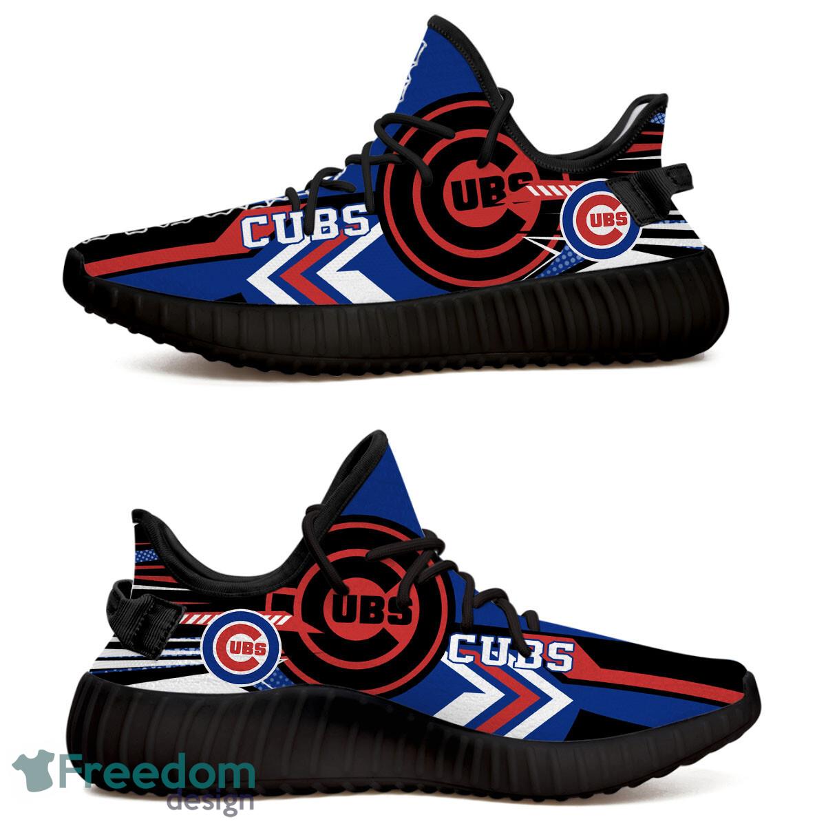 Chicago Cubs Speedsters Yeezy Running Shoes For Fans Gift Men Women - Chicago Cubs Speedsters Yeezy Boost Running Shoes_1