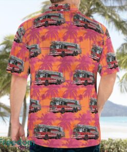 Chicago Fire Department CFD Illinois Truck Summer Hawaiian Shirt Product Photo 2